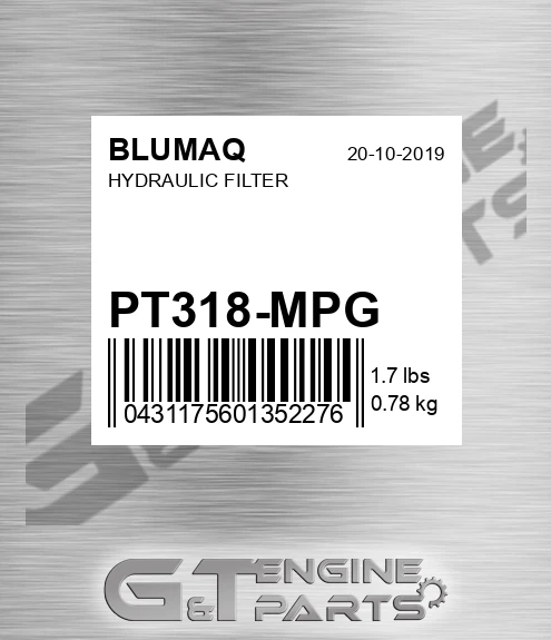 PT318-MPG Hydraulic Filter for BLUMAQ