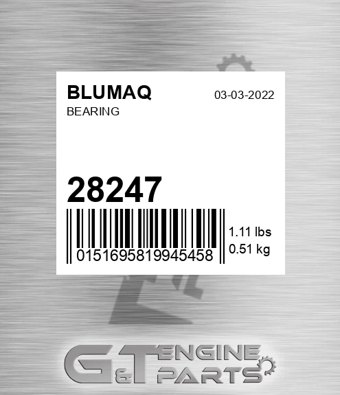 28247 Bearing for BLUMAQ