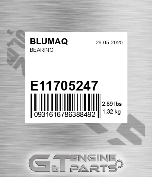 E11705247 Bearing for BLUMAQ