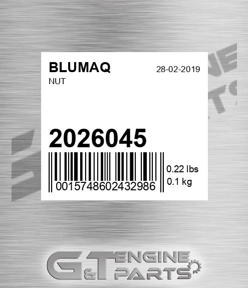 2026045 BLUMAQ Nut