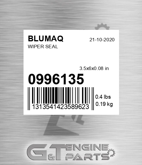 099-6135 Wiper Seal for BLUMAQ