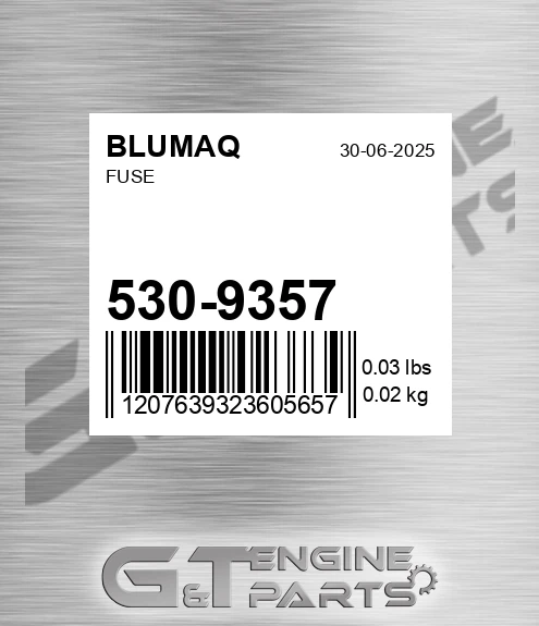 530-9357 Fuse for BLUMAQ