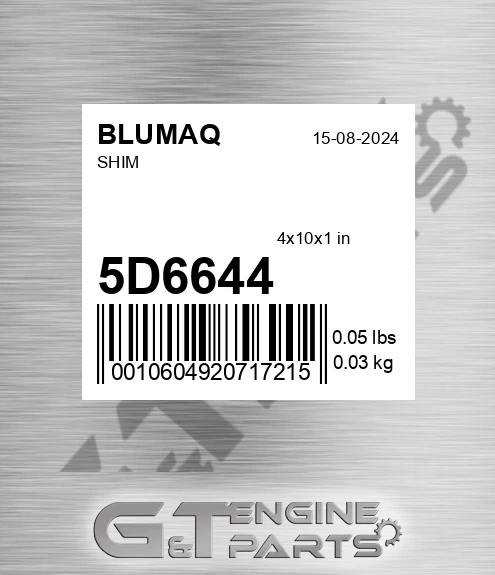 5D-6644 Shim for BLUMAQ