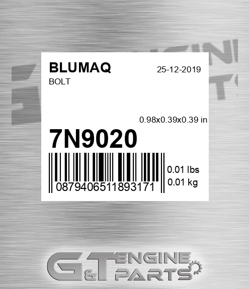 7N-9020 Bolt for BLUMAQ