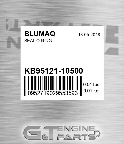 KB95121-10500 Seal O-ring for BLUMAQ