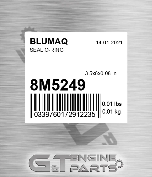 8M-5249 Seal O-ring for BLUMAQ
