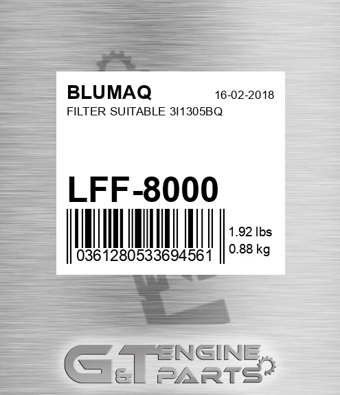 LFF-8000 Filter Suitable 3i1305bq for BLUMAQ