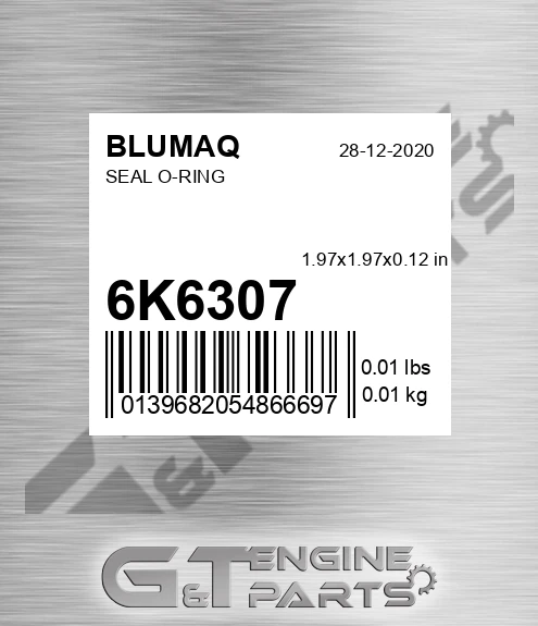 6K-6307 Seal O-ring for BLUMAQ