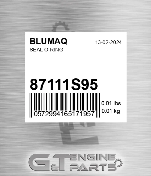 87111S95 Seal O-ring