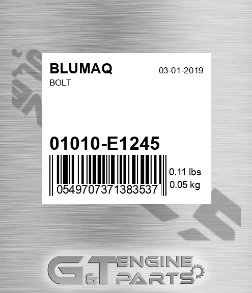 01010-E1245 BLUMAQ Bolt