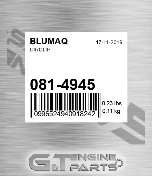 081-4945 Circlip for BLUMAQ
