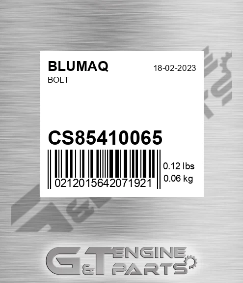 CS854-10065 Bolt for BLUMAQ