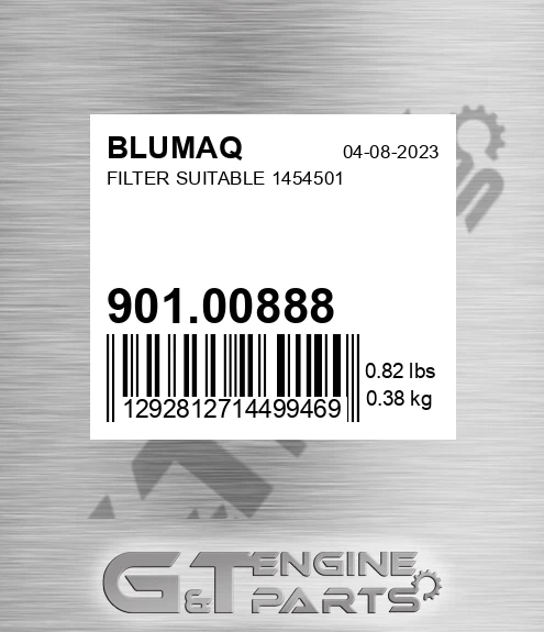 901.00888 Filter Suitable 1454501 for BLUMAQ