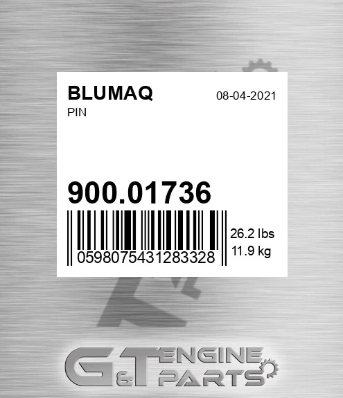 900.01736 Pin for BLUMAQ