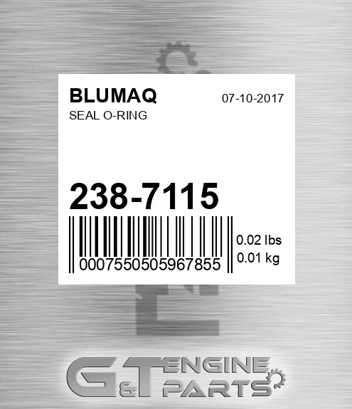 238-7115 Seal O-ring