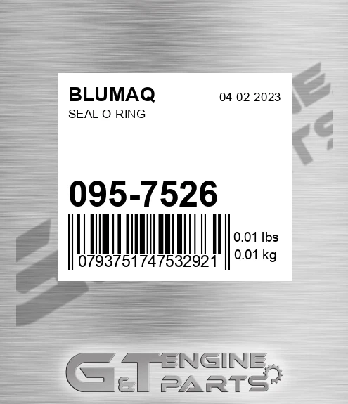 095-7526 Seal O-ring for BLUMAQ