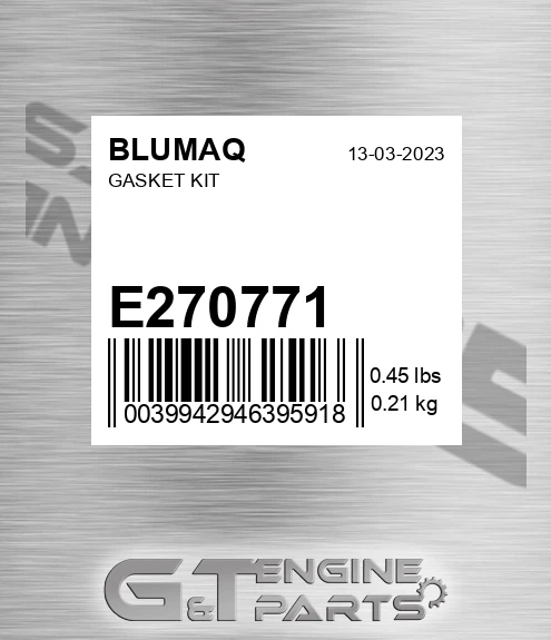 E270771 BLUMAQ Gasket Kit