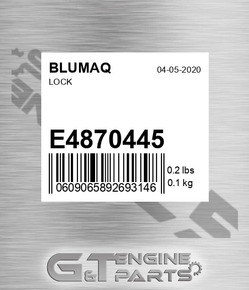 E4870445 Lock for BLUMAQ