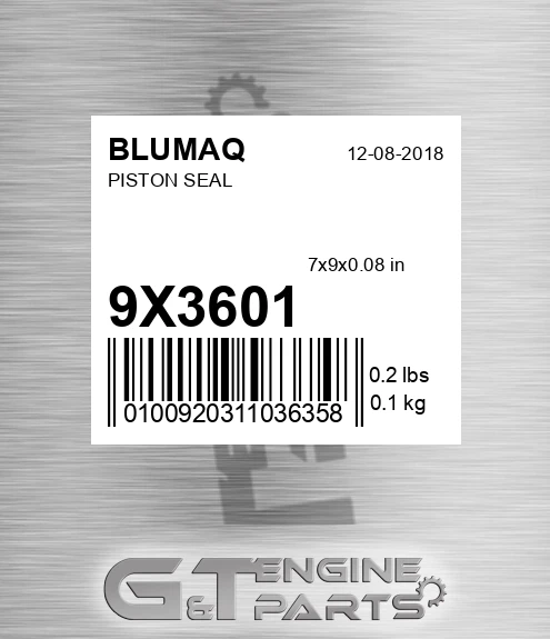 9X-3601 Piston Seal for BLUMAQ