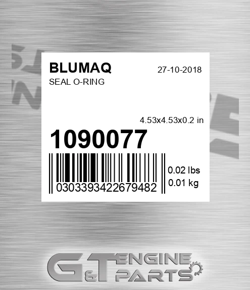 109-0077 Seal O-ring for BLUMAQ
