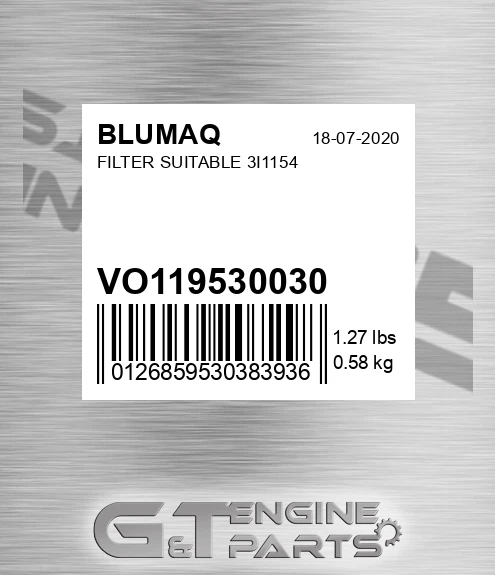 VO119530030 Filter Suitable 3i1154