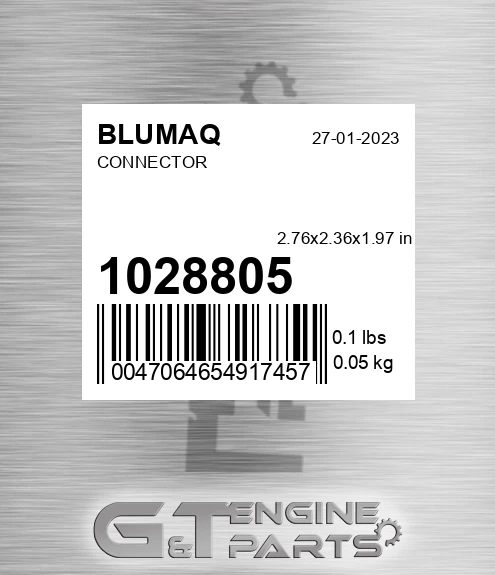 102-8805 Connector for BLUMAQ