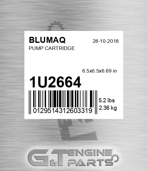1U-2664 Pump Cartridge for BLUMAQ