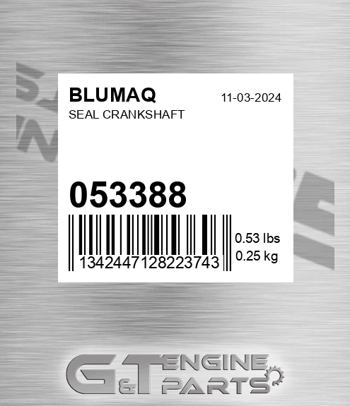 053.388 Seal Crankshaft for BLUMAQ