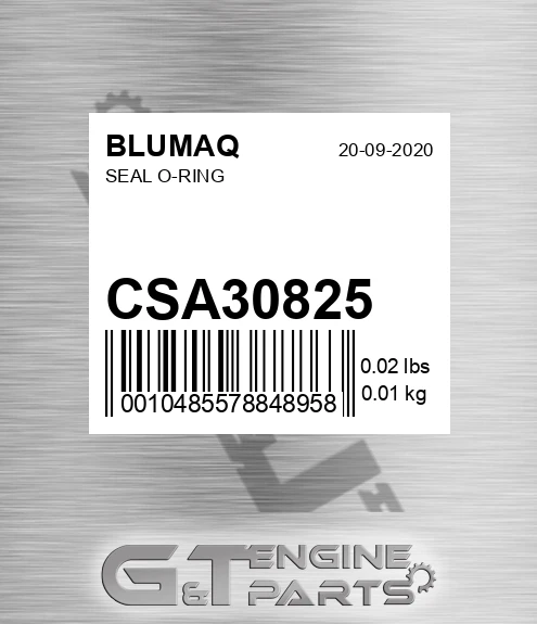 CSA30825 Seal O-ring for BLUMAQ