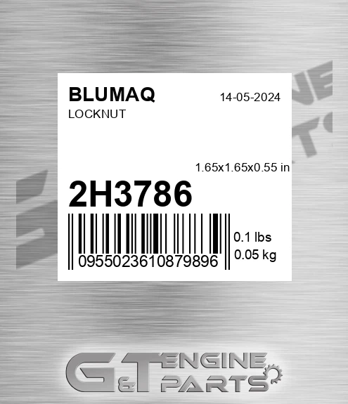 2H-3786 Locknut for BLUMAQ