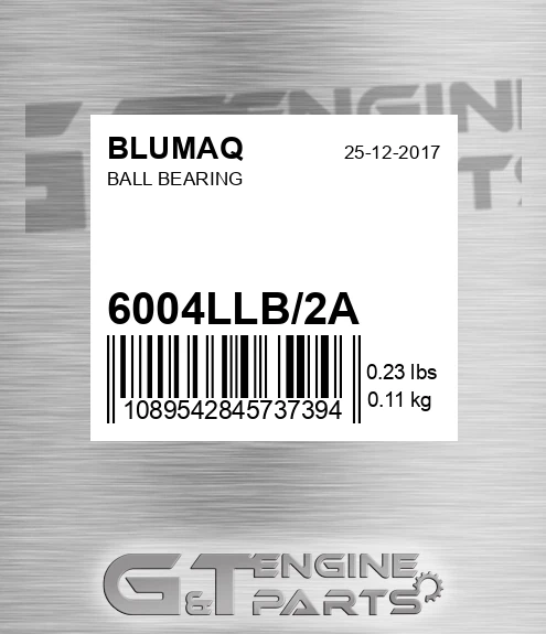 6004LLB/2A Ball Bearing for BLUMAQ