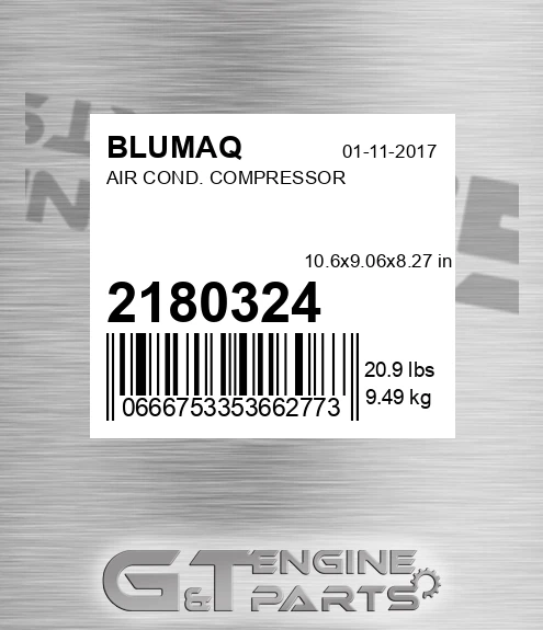 218-0324 Air Cond. Compressor for BLUMAQ