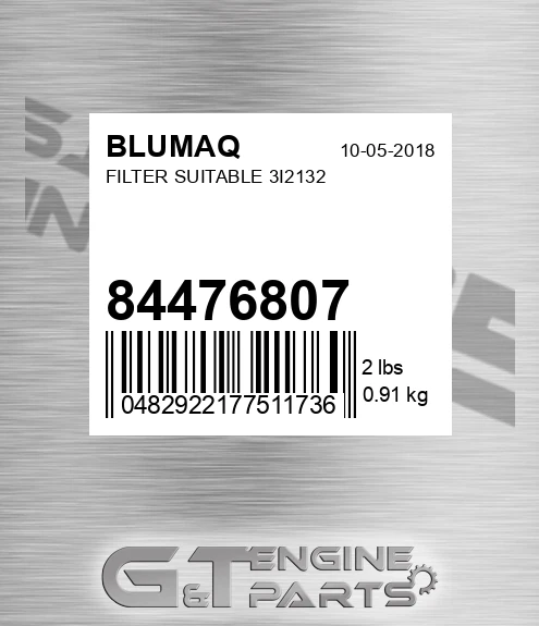 84476807 Filter Suitable 3i2132