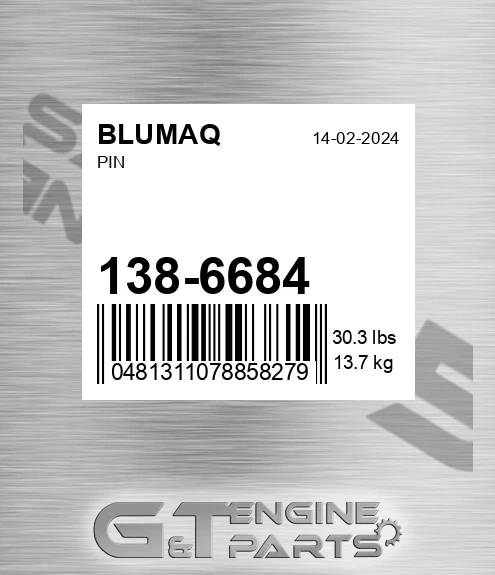 138-6684 Pin for BLUMAQ