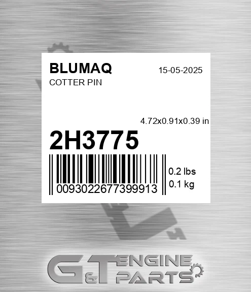 2H-3775 Cotter Pin for BLUMAQ