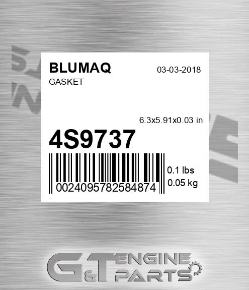 4S-9737 Gasket for BLUMAQ