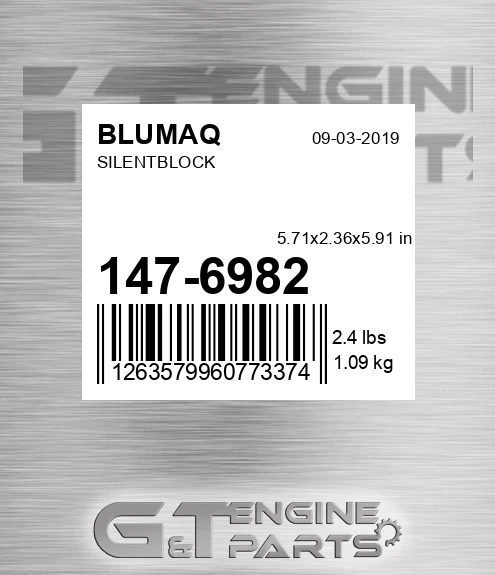 147-6982 Silentblock for BLUMAQ