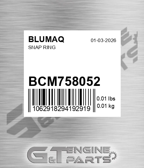 BCM75805.2 Snap Ring for BLUMAQ