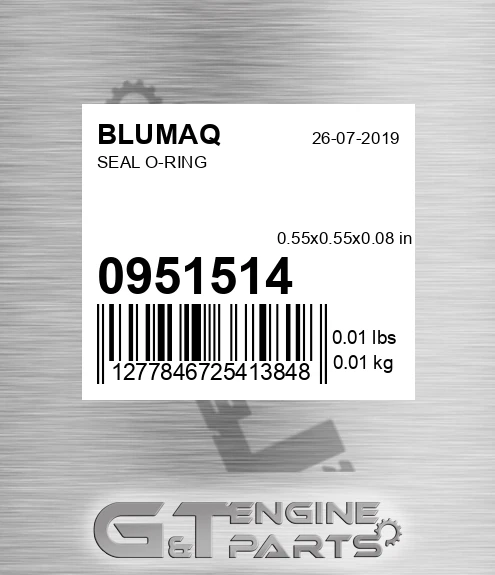 095-1514 Seal O-ring for BLUMAQ