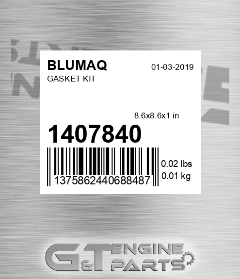 140-7840 Gasket Kit for BLUMAQ