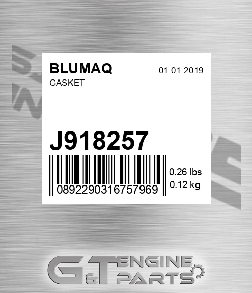 J918257 Gasket
