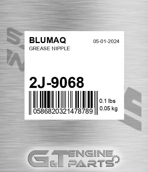 2J-9068 BLUMAQ Grease Nipple