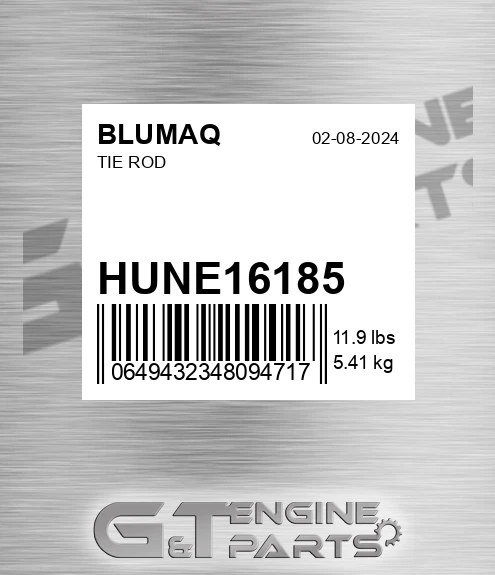 HUNE16185 Tie Rod for BLUMAQ