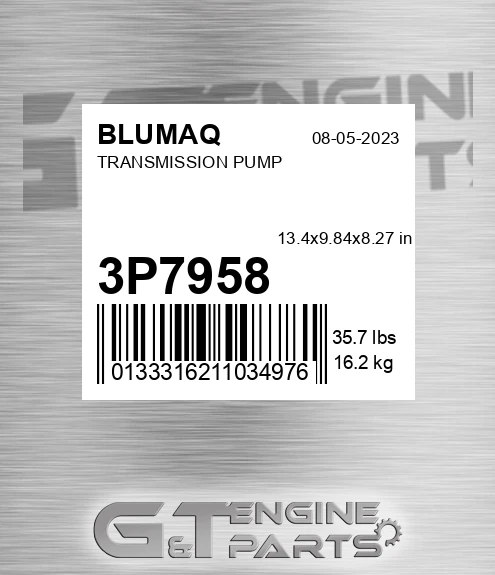 3P-7958 Transmission Pump for BLUMAQ