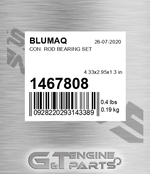 146-7808 Con. Rod Bearing Set