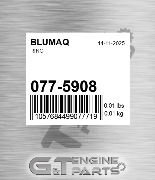 077-5908 Ring for BLUMAQ