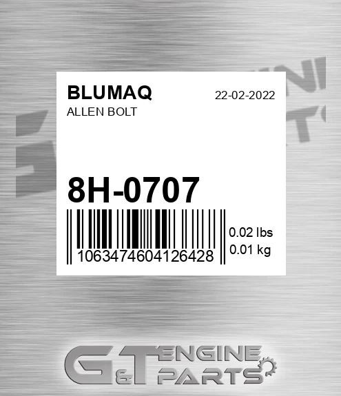 8H-0707 Allen Bolt for BLUMAQ