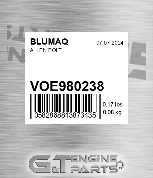 VOE980238 Allen Bolt for BLUMAQ