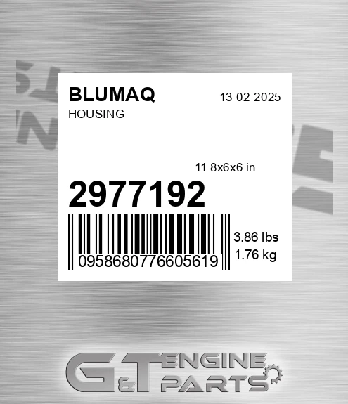 297-7192 Housing for BLUMAQ
