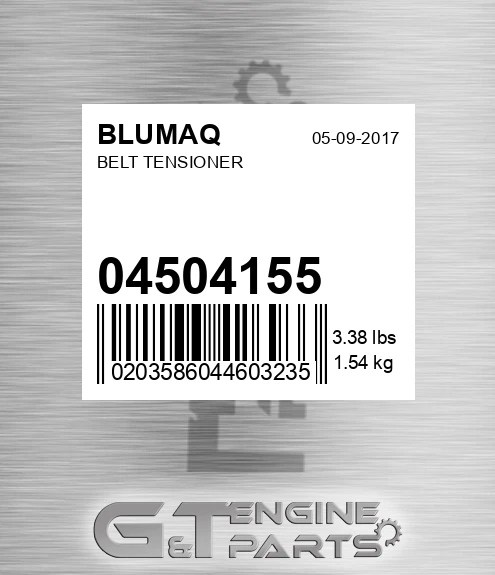 04504155 Belt Tensioner for BLUMAQ